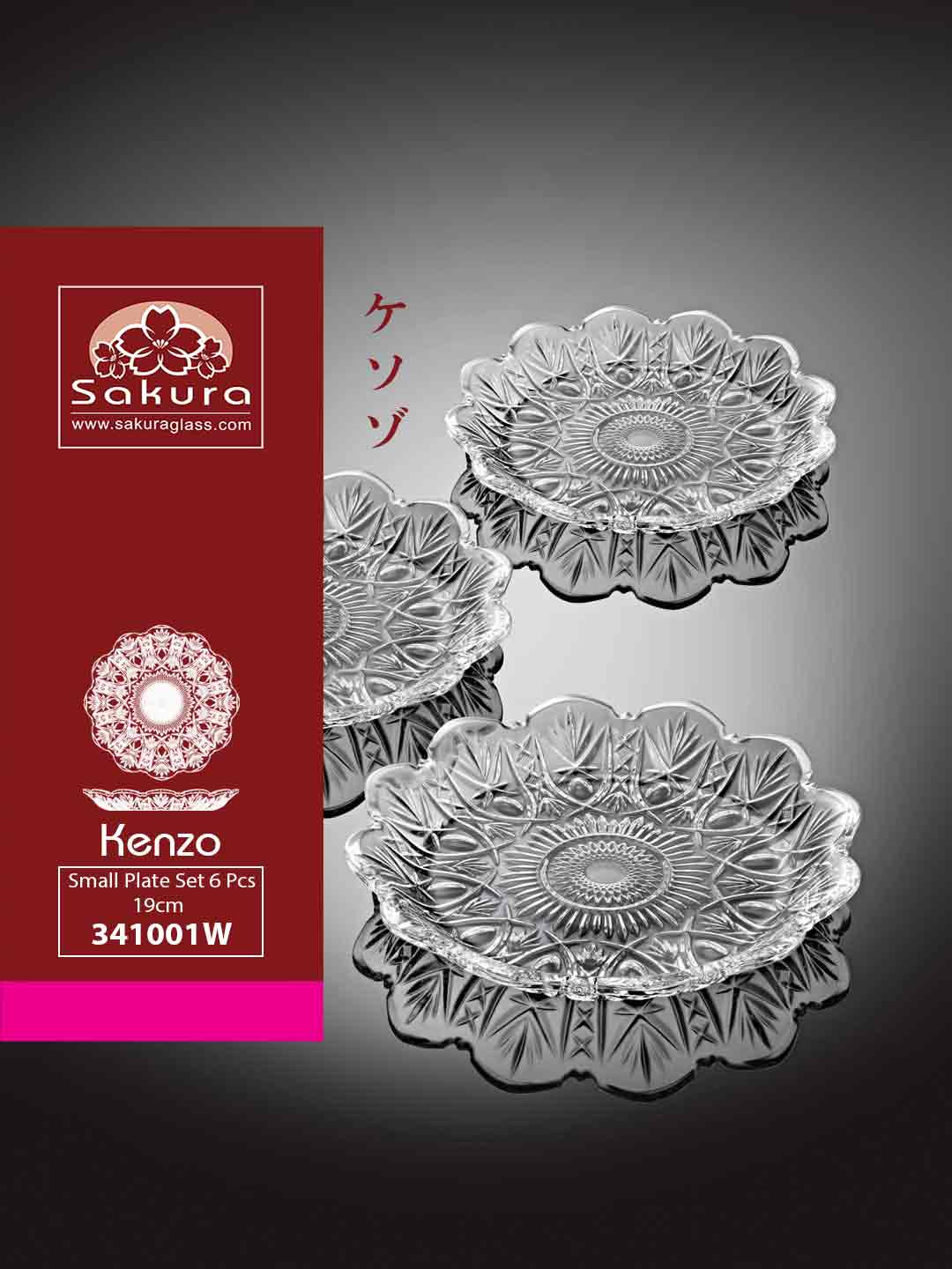 Sakura Product Kenzo Small Plate Set 6 Pcs 19cm 341001W